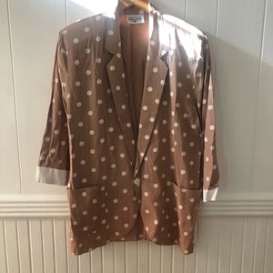 Brittney Nicole Vintage Polka Dot Blazer